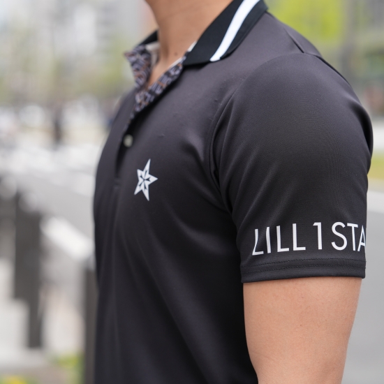 ファッション 通販 モノグラムポロシャツ ブラック STAR®〈リル one 【公式】Lill | トップス